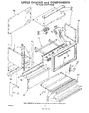 UPPER CHASSIS Diagram and Parts List for RM975PXKW0  Whirlpool Microwave Oven Combo