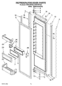 REFRIGERATOR DOOR PARTS Diagram and Parts List for KSSO42QTX02  KitchenAid Refrigerator