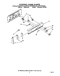 CONTROL PANEL Diagram and Parts List for RF302BXXN2  Whirlpool Range