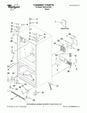 CABINET PARTS Diagram and Parts List for GI5SVAXVB02  Whirlpool Refrigerator