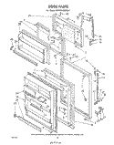 DOOR, NOT ILLUSTRATED Diagram and Parts List for EHT201ZKWR7  Whirlpool Refrigerator