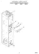 FREEZER LINER Diagram and Parts List for KSSS42QJT00  KitchenAid Refrigerator
