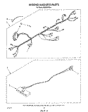 WIRING HARNESS , LITERATURE AND OPTIONAL Diagram and Parts List for MW8500XS4  Whirlpool Microwave