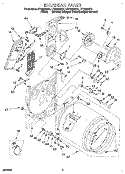 SECTION Diagram and Parts List for LET8858AN1  Whirlpool Dryer