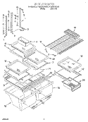 SHELF Diagram and Parts List for ET22RKXGW01  Whirlpool Refrigerator