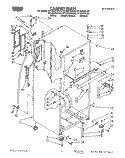 CABINET Diagram and Parts List for RT18DKYXW00  Roper Refrigerator