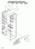REFRIGERATOR LINER PARTS Diagram and Parts List for CS22CFXTT01  Crosley Refrigerator