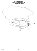 HEATER PARTS Diagram and Parts List for KUDS01DLSP7  KitchenAid Dishwasher