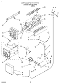 ICEMAKER Diagram and Parts List for 3XARG488GF00  Whirlpool Refrigerator