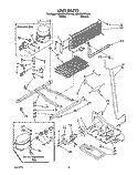 UNIT Diagram and Parts List for KBRS22KWAL03  KitchenAid Refrigerator