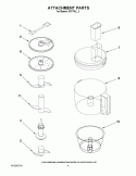 ATTACHMENT PARTS Diagram and Parts List for KFP740QBF3  KitchenAid Food Processor