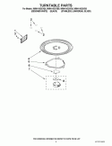 TURNTABLE PARTS Diagram and Parts List for WMH1163XVS0  Whirlpool Microwave