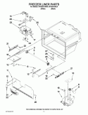 FREEZER LINER PARTS Diagram and Parts List for KFIS20XVBL5  KitchenAid Refrigerator