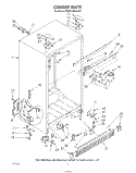 CABINET Diagram and Parts List for KFRF19MTPL00  Whirlpool Refrigerator