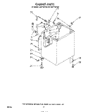 CABINET Diagram and Parts List for LA5715XPW0  Whirlpool Washer