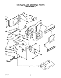 AIR FLOW AND CONTROL Diagram and Parts List for AR0685XY0  Whirlpool Air Conditioner