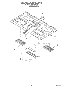 VENTILATION Diagram and Parts List for MH7130XEQ3  Whirlpool Microwave