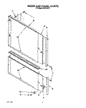 DOOR AND PANEL Diagram and Parts List for KUDP220T6  KitchenAid Dishwasher