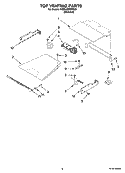 TOP VENTING PARTS, OPTIONAL PARTS Diagram and Parts List for KEBU208SSS00  KitchenAid Wall Oven