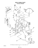 REAR PANEL Diagram and Parts List for CA2762XSW2  Whirlpool Washer
