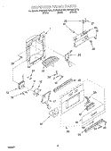 DISPENSER FRONT Diagram and Parts List for KSSS36QHW00  KitchenAid Refrigerator