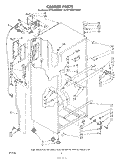 CABINET Diagram and Parts List for ET18JMXSW05  Whirlpool Refrigerator