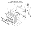 FREEZER DOOR Diagram and Parts List for ET18TKXBN00  Whirlpool Refrigerator