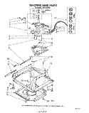 MACHINE BASE Diagram and Parts List for LA5570XPW3  Whirlpool Washer