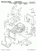 OVEN PARTS Diagram and Parts List for KEBS107SWH02  KitchenAid Wall Oven