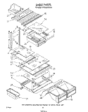 SHELF Diagram and Parts List for ET20GMXSW01  Whirlpool Refrigerator