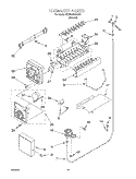 ICE MAKER, OPTIONAL Diagram and Parts List for 4KSRS22QFA02  KitchenAid Refrigerator