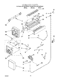 ICE MAKER, OPTIONAL Diagram and Parts List for KSFS25FJBL00  KitchenAid Refrigerator