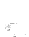 WATER PUMP Diagram and Parts List for LA6680XPW0  Whirlpool Washer