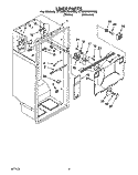 LINER Diagram and Parts List for ET22DKXAN02  Whirlpool Refrigerator