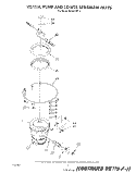 HEATER, PUMP AND LOWER SPRAY ARM Diagram and Parts List for DU9400XT1  Whirlpool Dishwasher