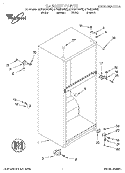 CABINET Diagram and Parts List for ET14JKXFW02  Whirlpool Refrigerator