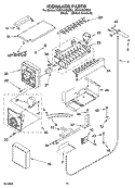 ICEMAKER PARTS Diagram and Parts List for KSSO42QMB02  KitchenAid Refrigerator