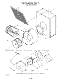 VENTILATION Diagram and Parts List for RC8920XRH0  Whirlpool Cooktop