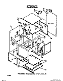 OVEN Diagram and Parts List for KEBI141WBL0  KitchenAid Wall Oven