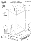 Part Location Diagram of LIT2186934 Whirlpool LITERATURE PARTS (Service & Wiring Sheet)