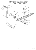 UPPER WASH AND RINSE Diagram and Parts List for KUDM24SEAL5  KitchenAid Dishwasher