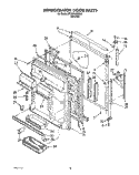 REFRIGERATOR DOOR Diagram and Parts List for ET22DKXZN00  Whirlpool Refrigerator