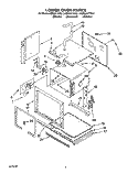 LOWER OVEN Diagram and Parts List for KEBS277YWH1  KitchenAid Wall Oven