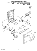 Part Location Diagram of W10129948 Whirlpool GASKET