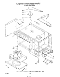 CABINET AND STIRRER Diagram and Parts List for KEES705SWB0  KitchenAid Microwave Oven Combo