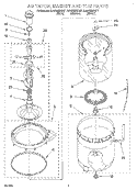 AGITATOR, BASKET AND TUB Diagram and Parts List for KAWS850GQ1  KitchenAid Washer