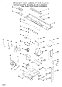 INTERIOR AND VENTILATION Diagram and Parts List for GH7145XFB0  Whirlpool Microwave