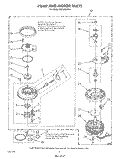 PUMP AND MOTOR Diagram and Parts List for DU7600XS6  Whirlpool Dishwasher