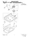COOKTOP Diagram and Parts List for RF330PXDW0  Whirlpool Range