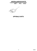 MISCELLANEOUS, OPTIONAL Diagram and Parts List for DU945PWKB0  Whirlpool Dishwasher